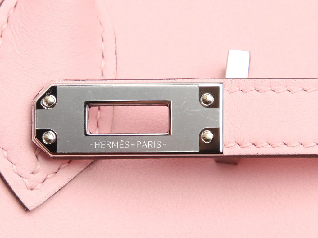 Birkin 25 Swift Leather Rose Sakura Palladium Hardware