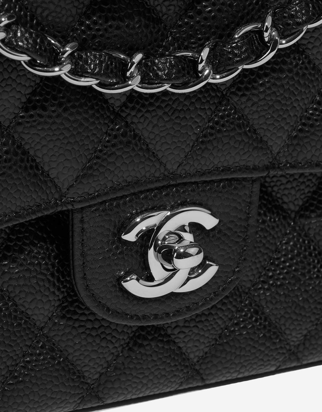 Classic Double Flap Bag Quilted Caviar Medium