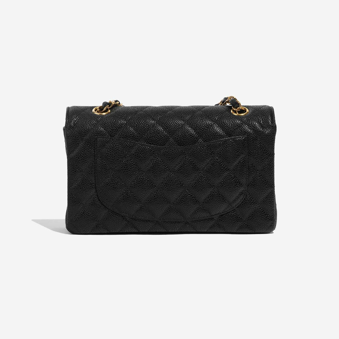 Classic Double Flap Bag Quilted Caviar Small