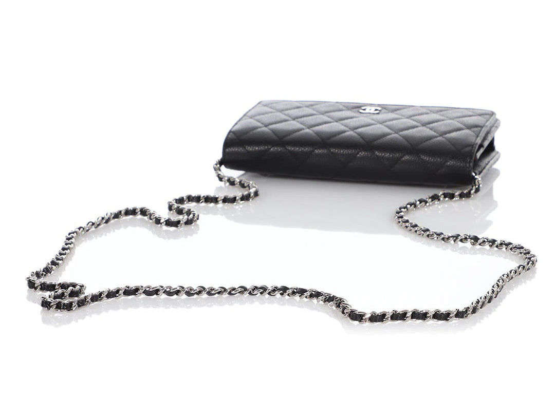 Wallet On Chain Quilted Caviar WOC