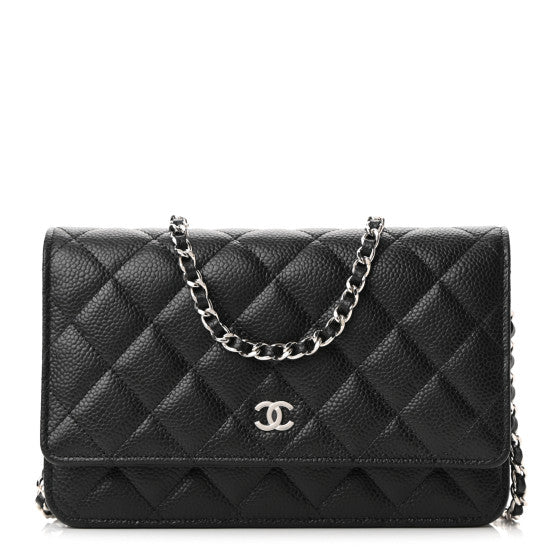 Wallet On Chain Quilted Caviar WOC