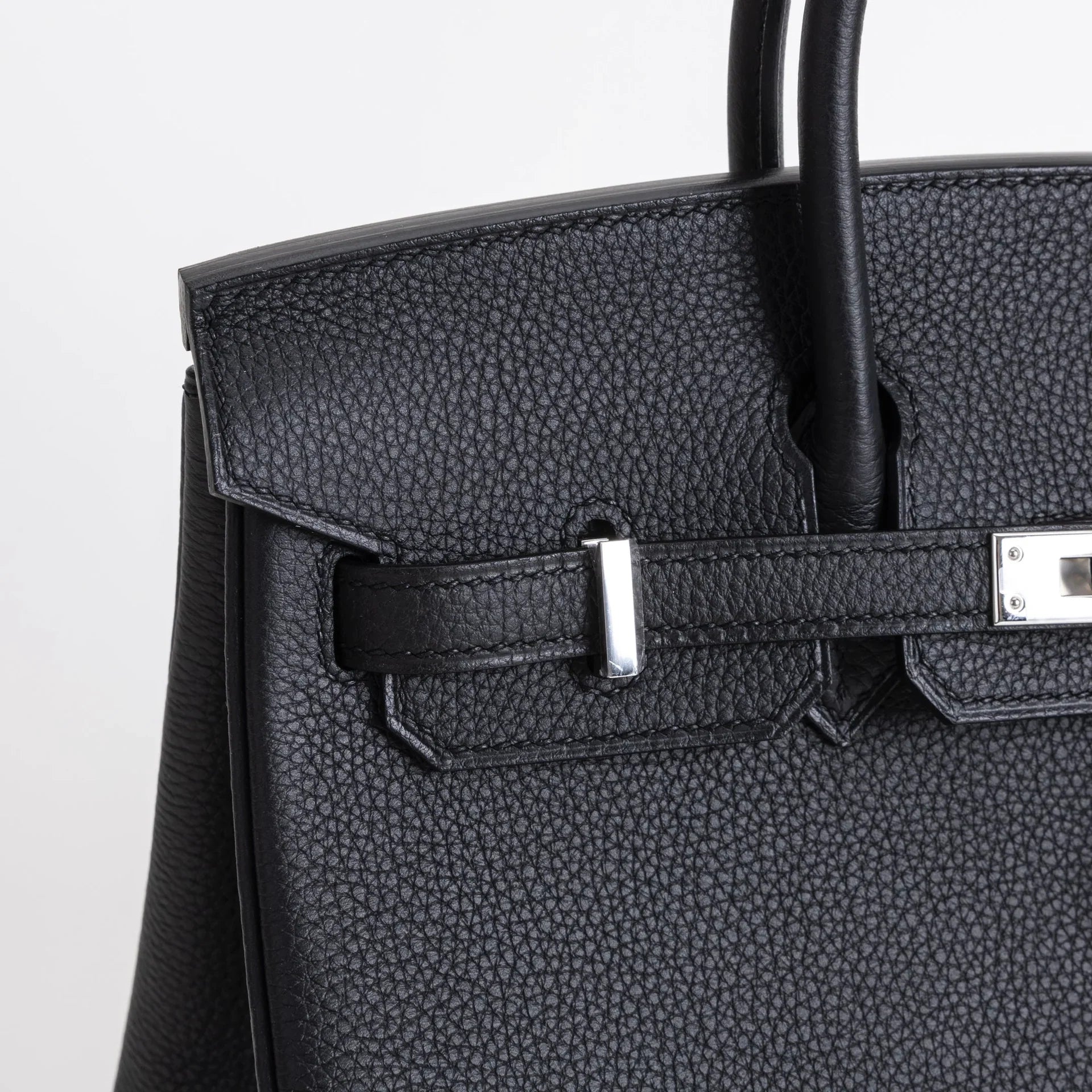 Birkin 25 Black Togo Palladium Hardware W Stamp