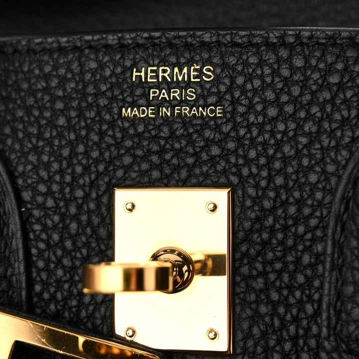 Birkin 25 Togo Black with GHW