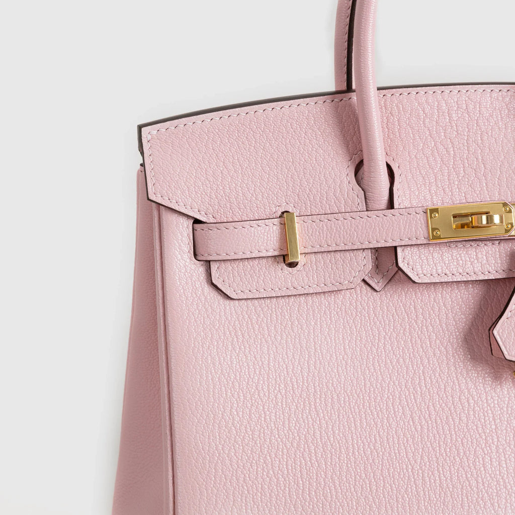 Birkin 25 Chevre Leather Rose Sakura Gold Hardware