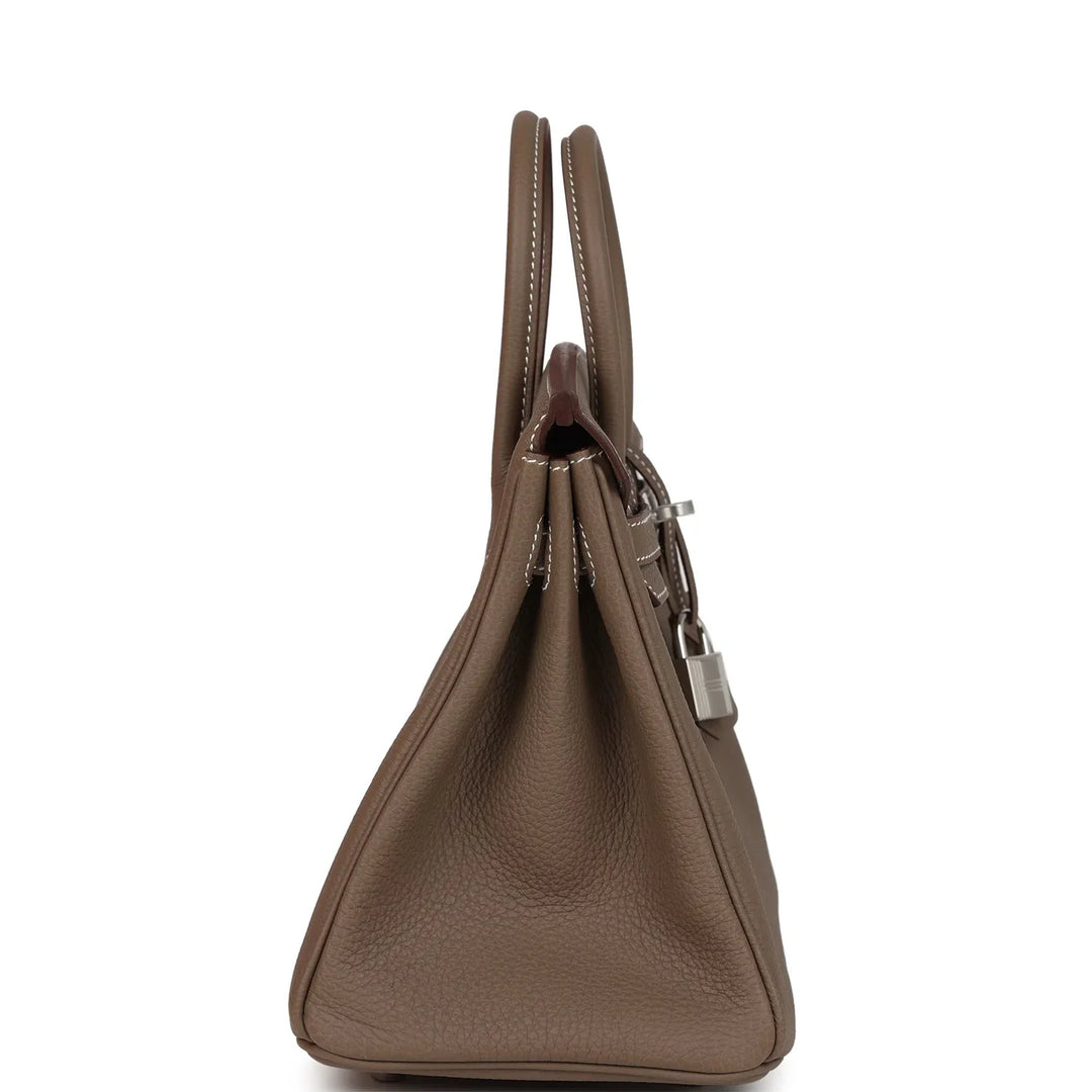 Birkin 25 Etoupe Togo Palladium Hardware