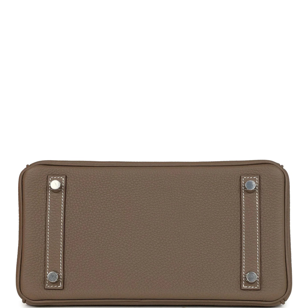 Birkin 25 Etoupe Togo Palladium Hardware