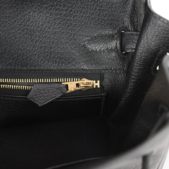 Birkin 25 Black Togo Gold Hardware