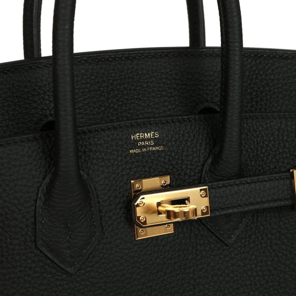 Birkin 25 Black Togo Gold Hardware