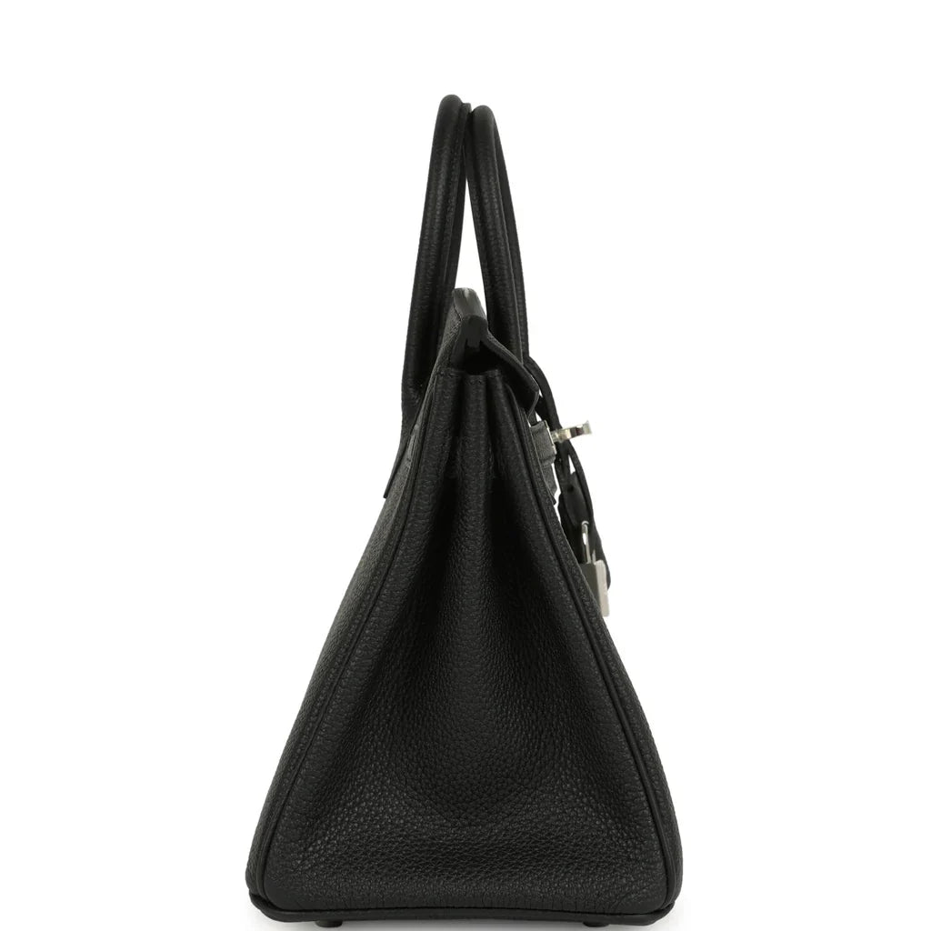 Birkin 25 Black Togo Brushed Palladium Hardware K Stamp