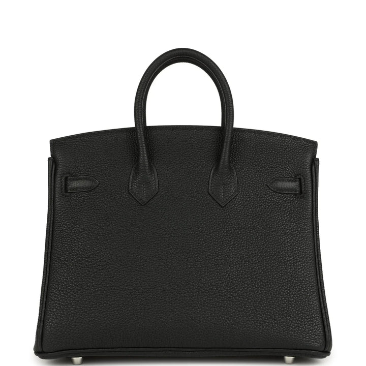 Birkin 25 Black Togo Brushed Palladium Hardware K Stamp