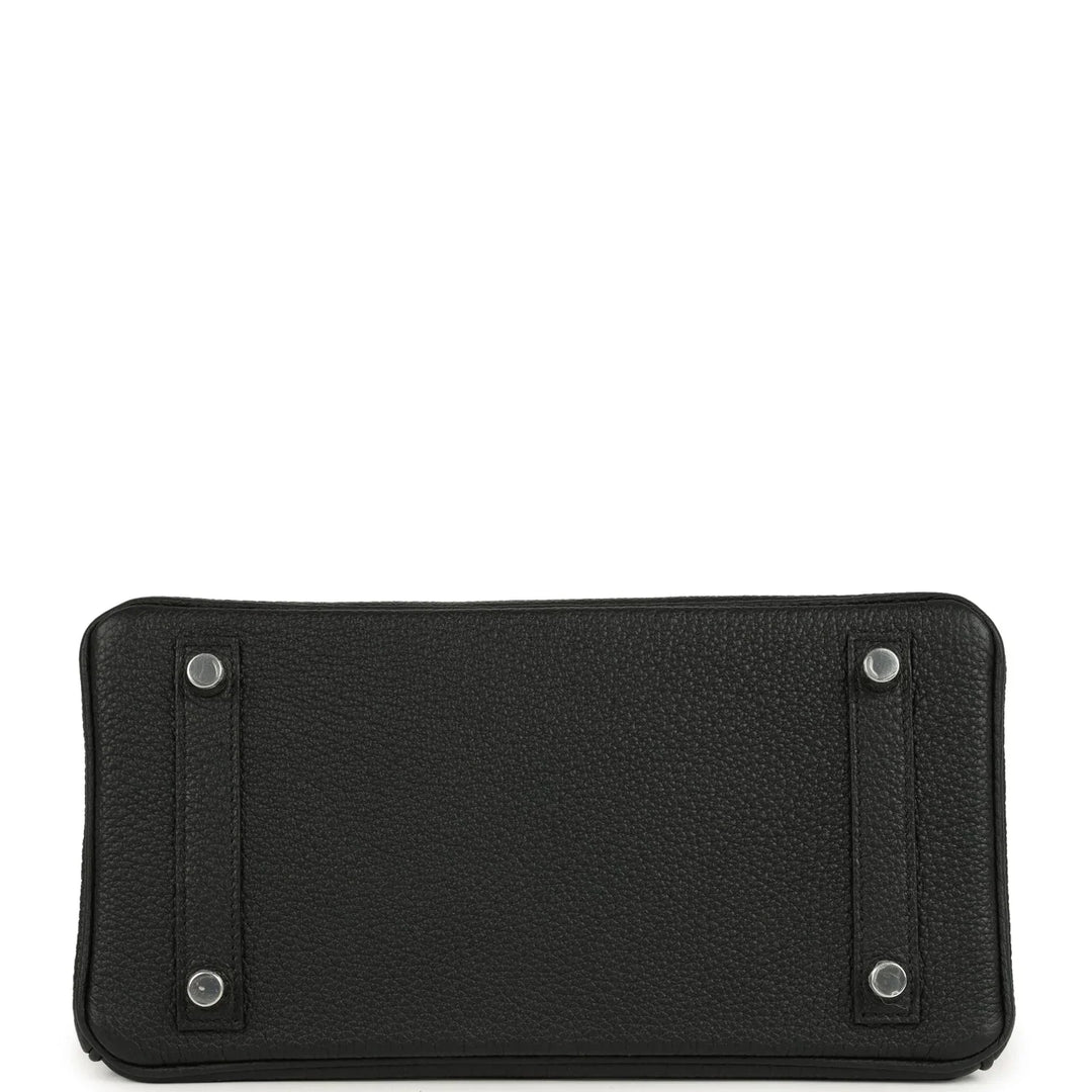 Birkin 25 Black Togo Brushed Palladium Hardware K Stamp