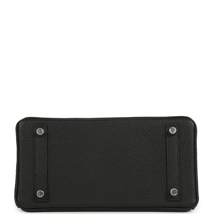 Birkin 25 Black Togo Brushed Palladium Hardware K Stamp