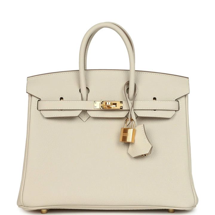 Birkin 25 Craie Togo Gold Hardware