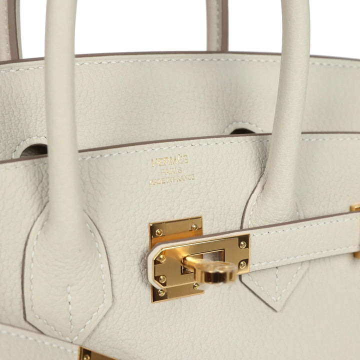 Birkin 25 Craie Togo Gold Hardware