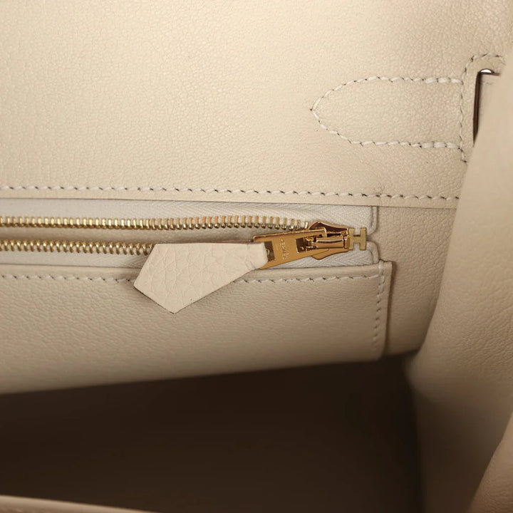Birkin 25 Craie Togo Gold Hardware