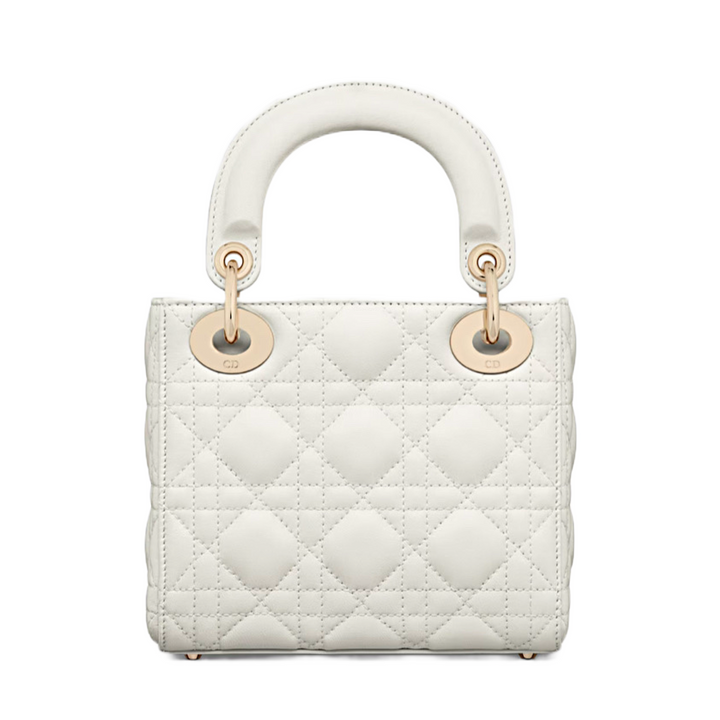 Mini Lady Bag Latte Cannage Lambskin