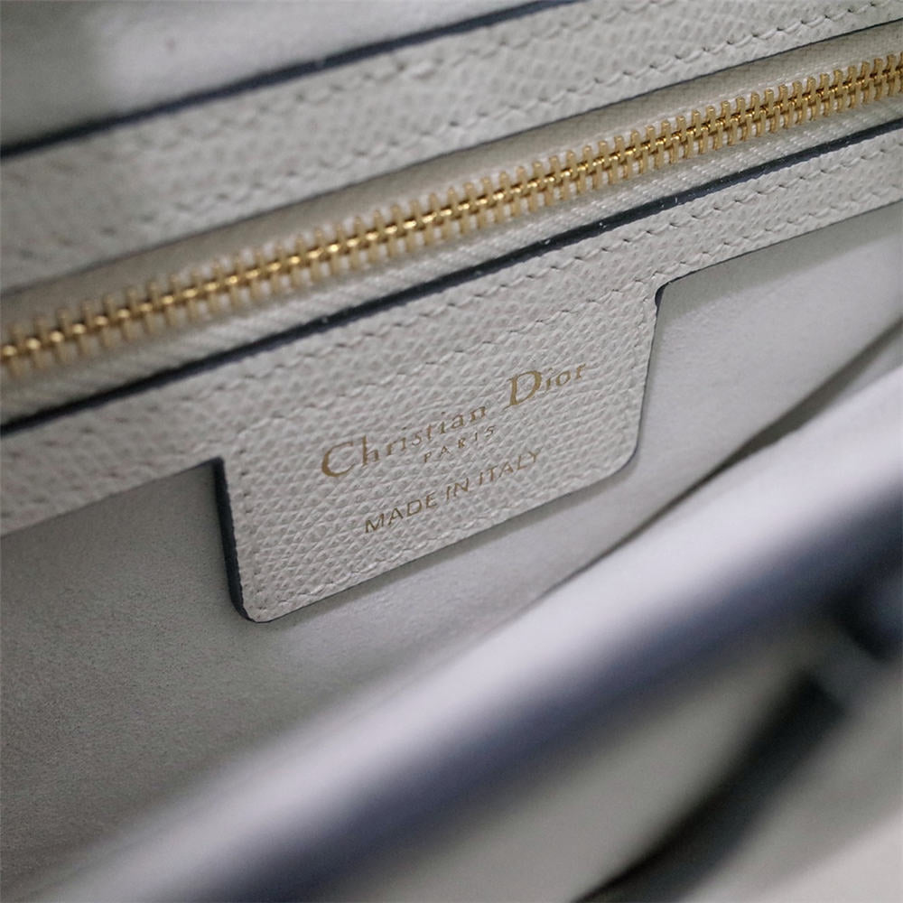 Saddle Bag Latte Grained Calfskin with Strap