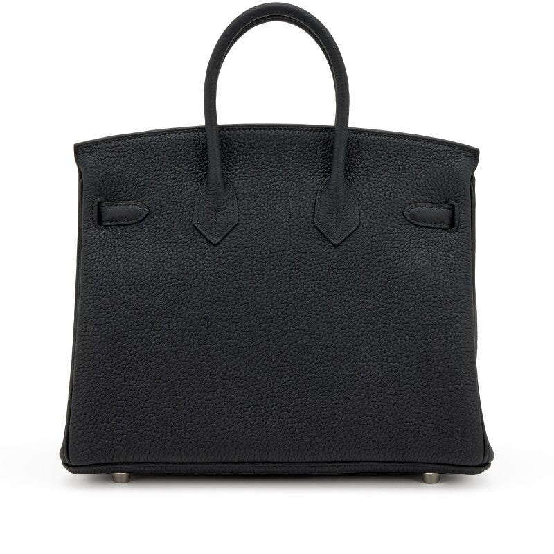 Birkin 25 Black Togo Palladium Hardware W Stamp