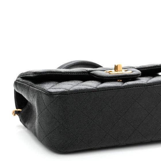 Chanel Classic Flap Bag Quilted Caviar Mini Top Handle - My Luxe Bag