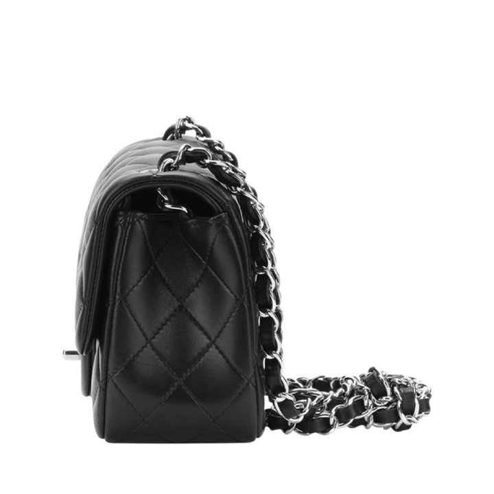 Chanel Lambskin Quilted Mini Square Flap Black - My Luxe Bag