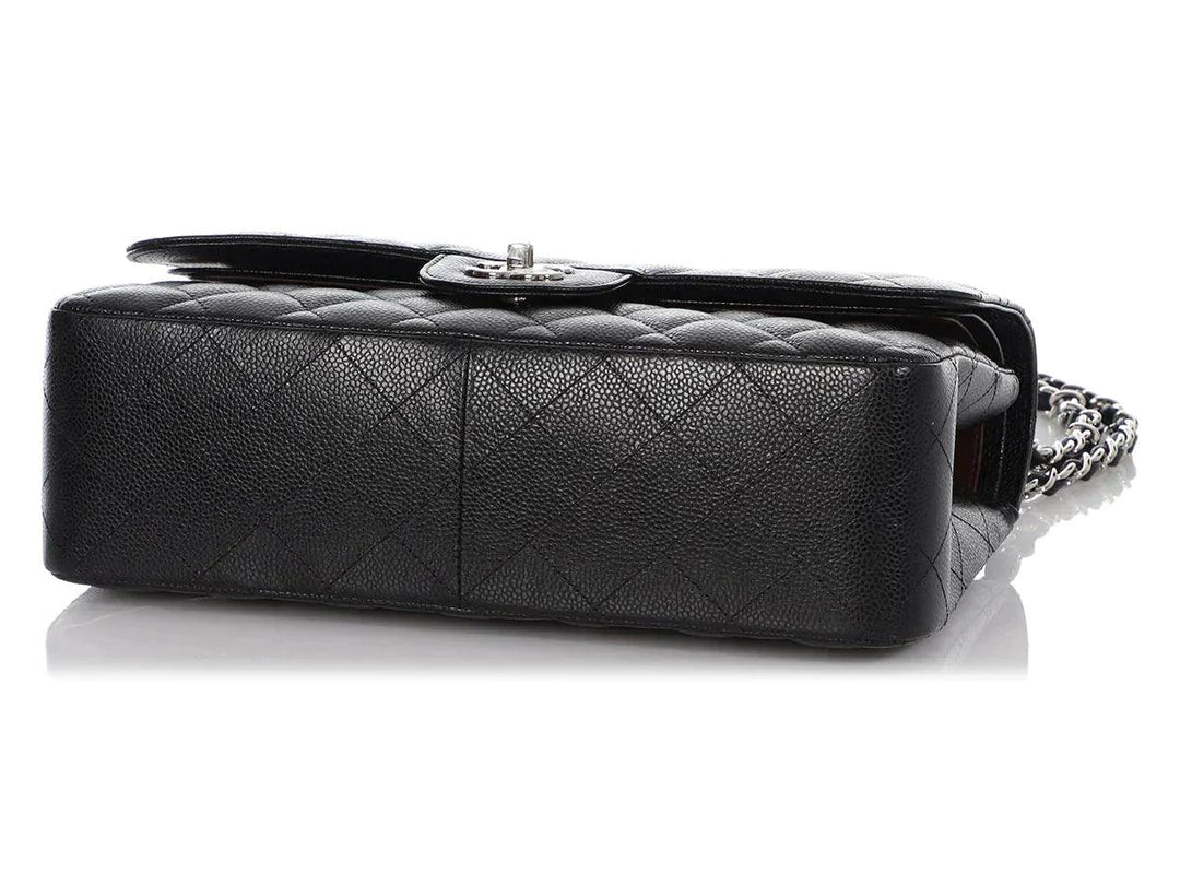 Chanel Classic Double Flap Bag Quilted Caviar Jumbo -