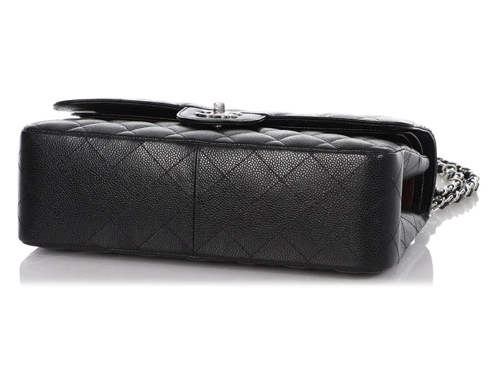 Chanel Classic Double Flap Bag Quilted Caviar Jumbo -