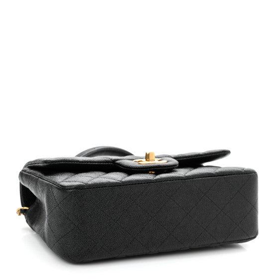 Chanel Classic Flap Bag Quilted Caviar Mini Top Handle - My Luxe Bag
