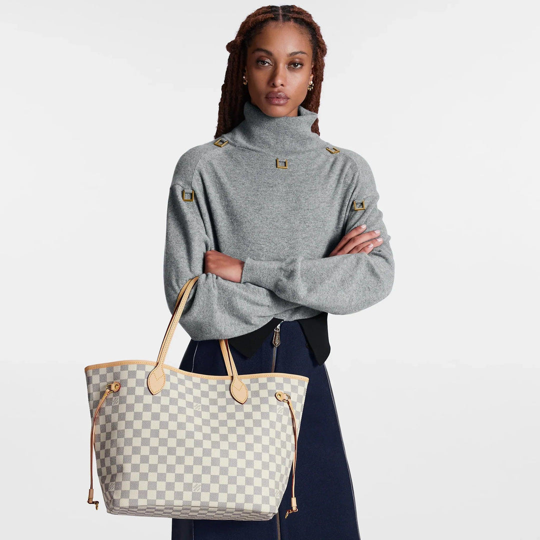 Louis Vuitton Damier Azur Neo Neverfull MM Rose - My Luxe Bag