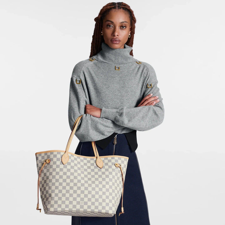 Louis Vuitton Damier Azur Neo Neverfull MM Rose - My Luxe Bag