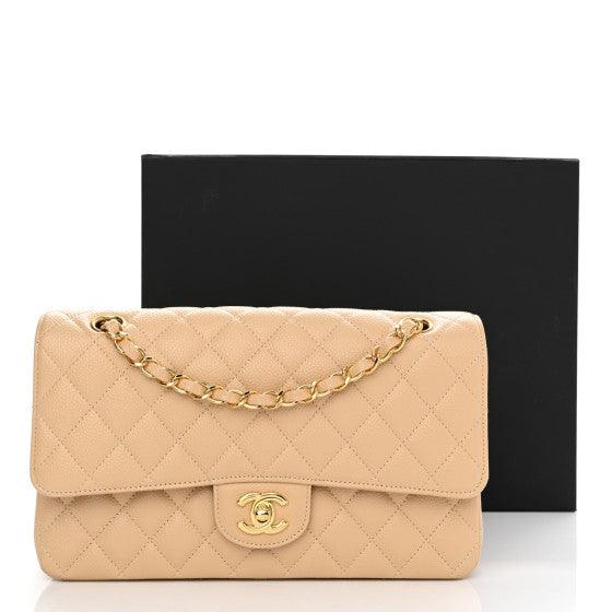 Chanel Classic Double Flap Bag Quilted Caviar Medium - My Luxe Bag