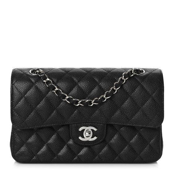 Chanel Classic Double Flap Bag Quilted Caviar Small -