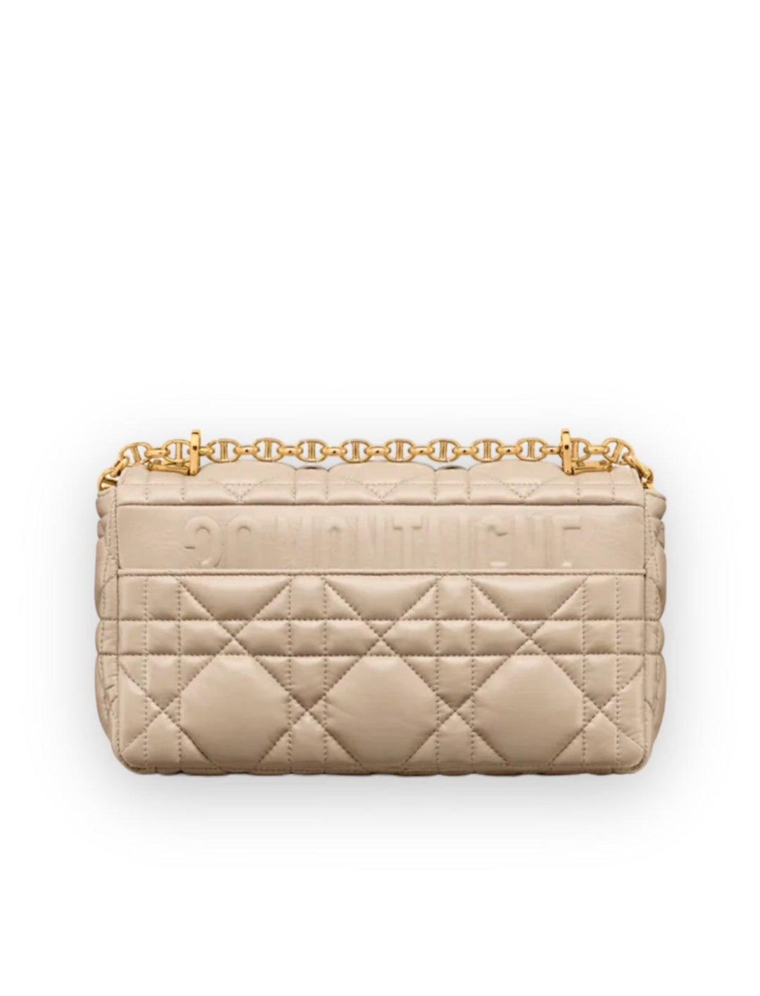 Dior Quilted Macrocannage Calfskin Medium Sand -