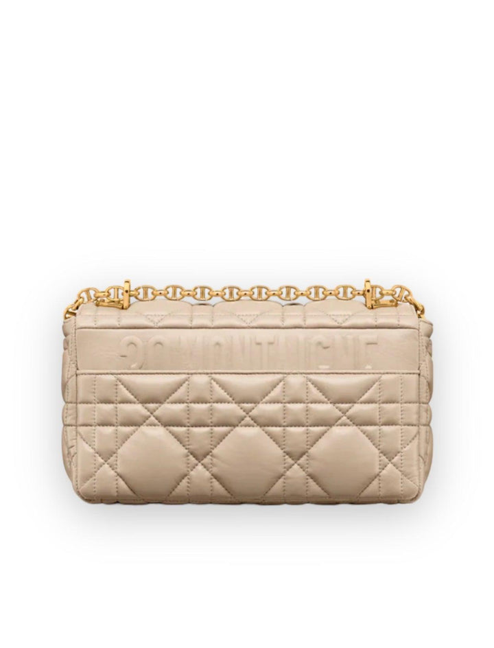 Dior Quilted Macrocannage Calfskin Medium Sand -