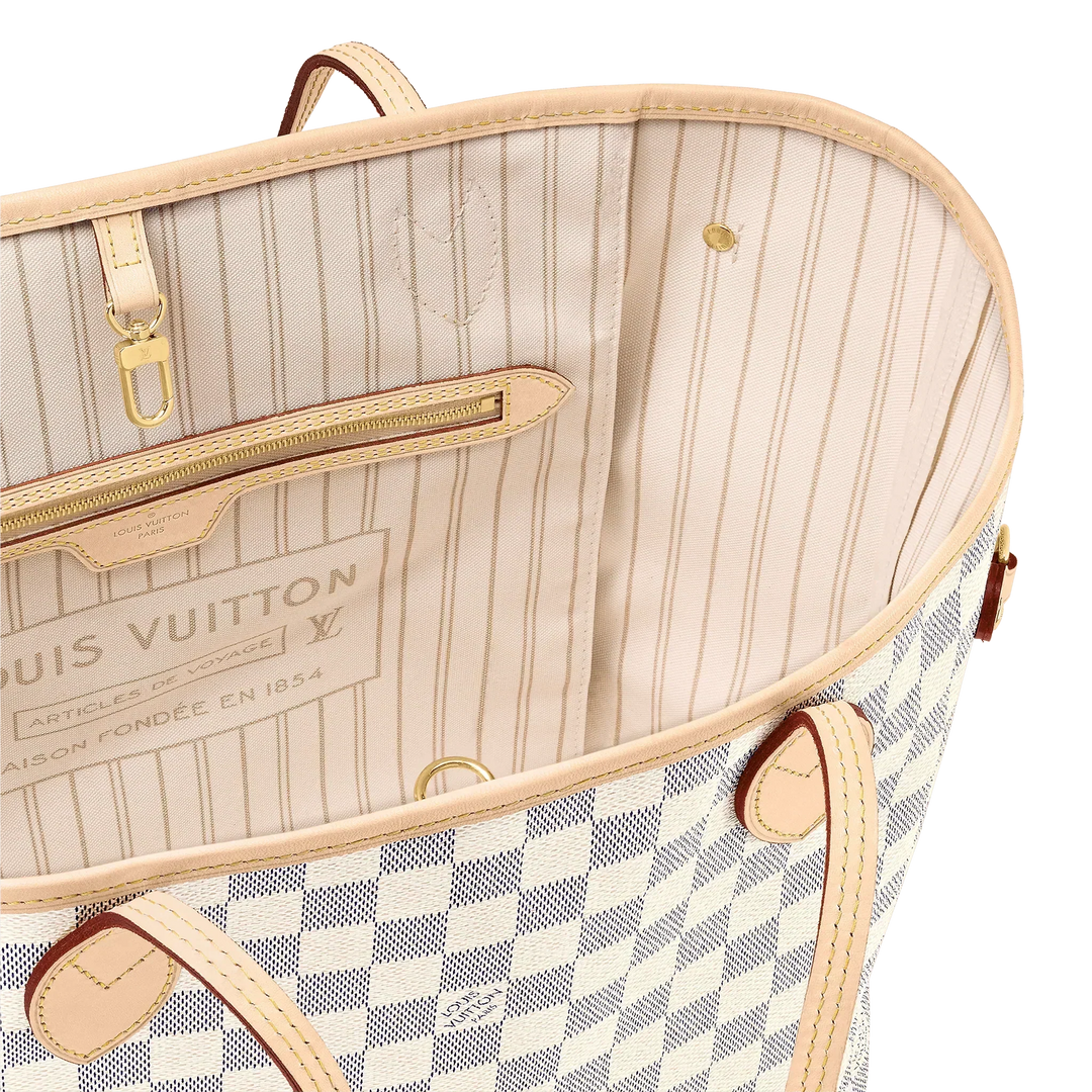 Louis Vuitton Damier Azur Neo Neverfull MM Beige - My Luxe Bag
