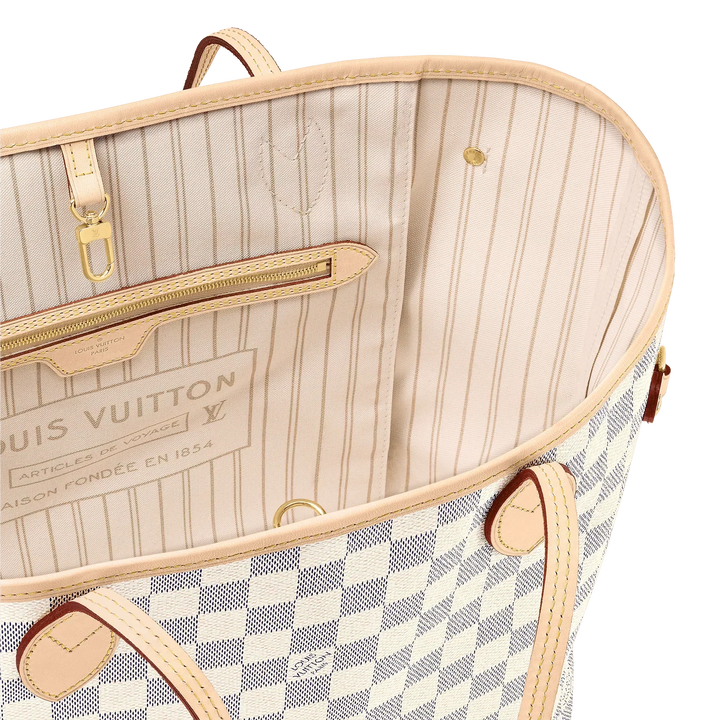 Louis Vuitton Damier Azur Neo Neverfull MM Beige - My Luxe Bag