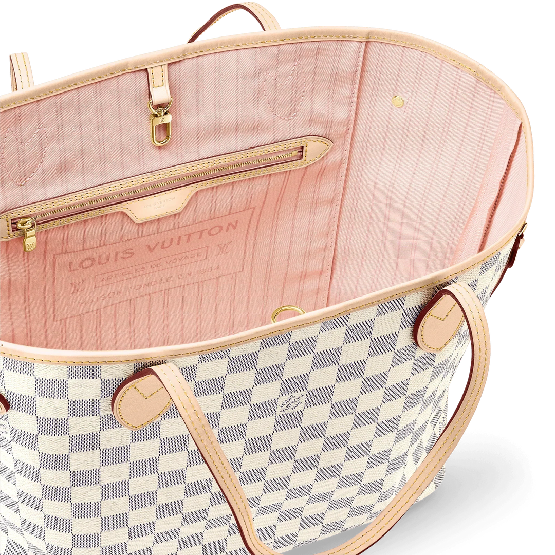 Louis Vuitton Damier Azur Neo Neverfull MM Rose - My Luxe Bag