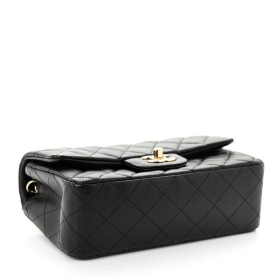 Chanel Quilted Lambskin Mini Rectangular Flap Black - My Luxe Bag