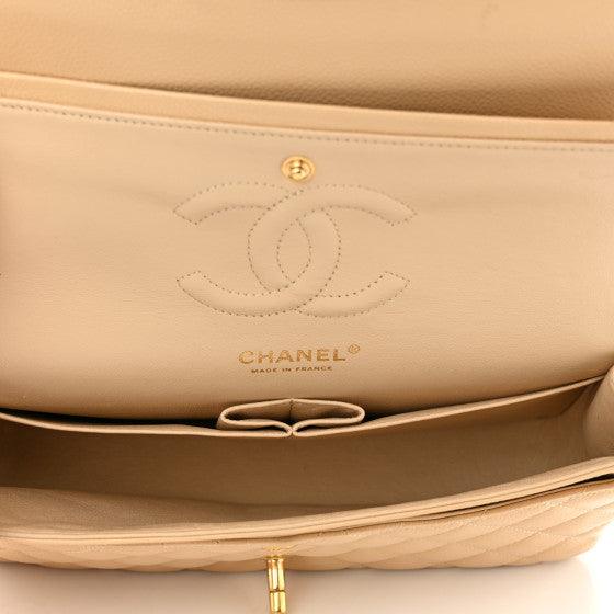 Chanel Classic Double Flap Bag Quilted Caviar Medium - My Luxe Bag