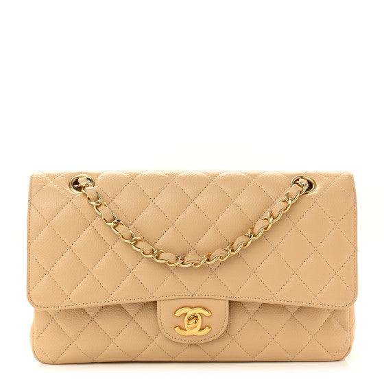 Chanel Classic Double Flap Bag Quilted Caviar Medium - My Luxe Bag
