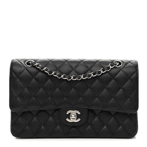 Chanel Classic Double Flap Bag Quilted Caviar Medium -