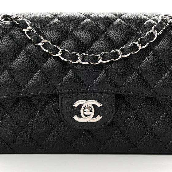Chanel Classic Double Flap Bag Quilted Caviar Small -