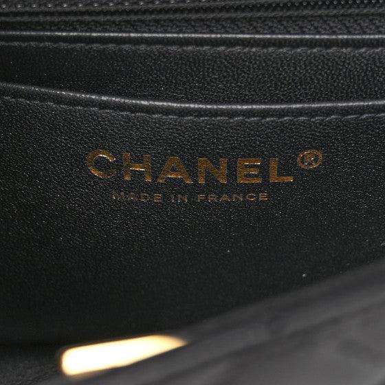 Chanel Quilted Lambskin Mini Rectangular Flap Black - My Luxe Bag