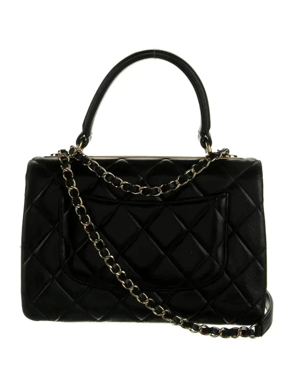 Chanel Trendy CC Dual Handle Flap Bag Quilted Lambskin Small -