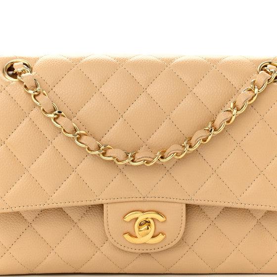 Chanel Classic Double Flap Bag Quilted Caviar Medium - My Luxe Bag