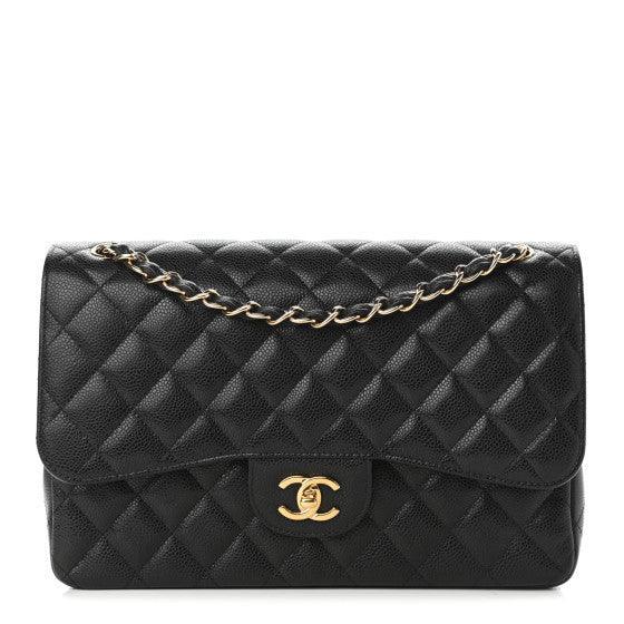 Classic Double Flap Bag Quilted Caviar Jumbo - RELAVISH
